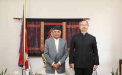 राष्ट्रपति पौडेल र राजदूत सोङबीच शिष्टाचार भेट